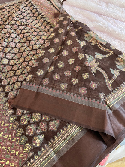 Linen chiffon