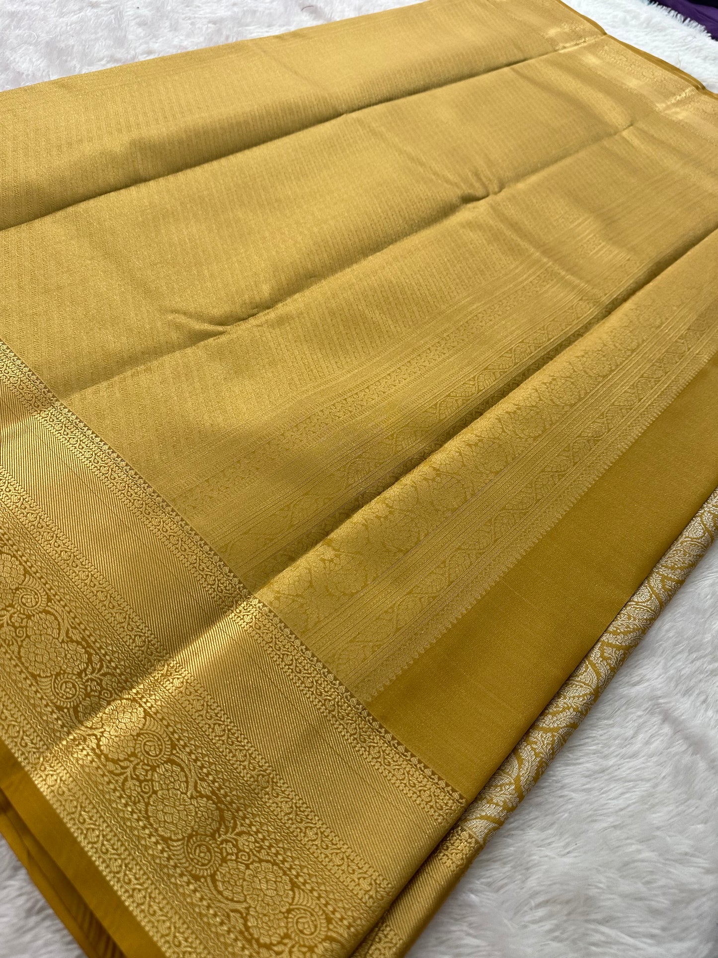 Tissue Semi Kanjeevaram Silk Gold-A30