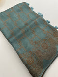 Jute Tussar Designer Sarees beautiful colour combinations🌹-AU9