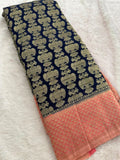 Beautiful Soft Georgette Sarees In Full Garuda Buttas-Ju21