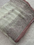 Work Organza Saree-JU12