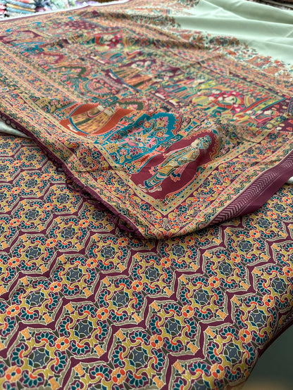 Kalamkari Tussar Fancy-M10