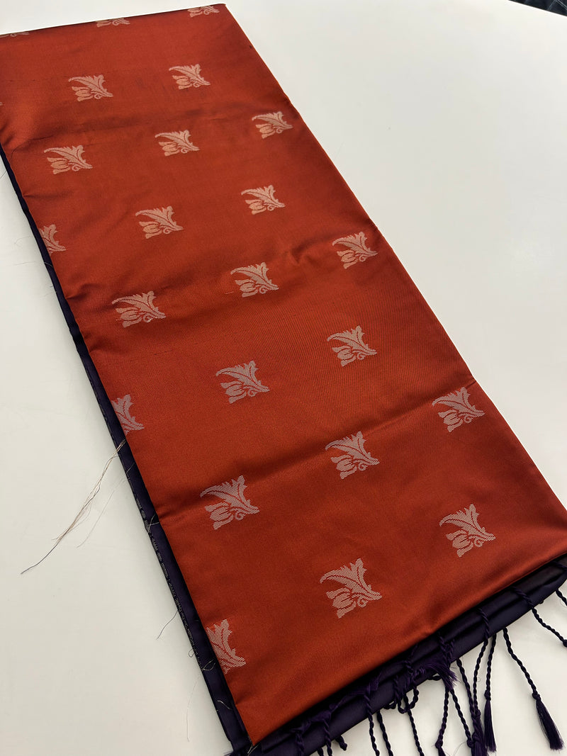 Semi Kanchi Soft Silk In 3 beautiful Color matching. 🌹-JU30