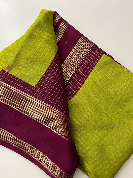 Crepe Chiffon Check