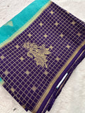 Banarsi Viscose Fancy Saree-JU11