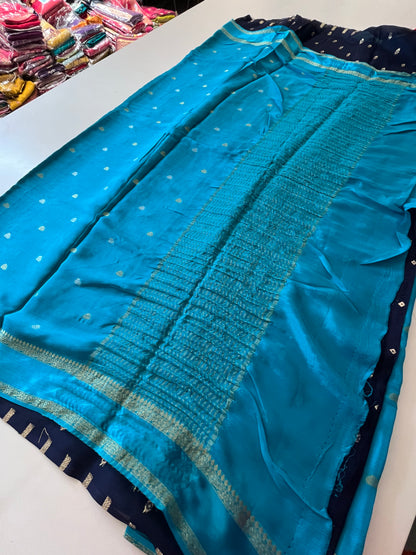 Satin Crape Designer saree