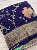 Banarasi Fancy Crape Saree -M19