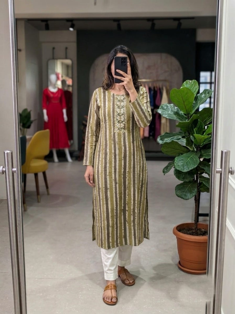 Cotton Kurti Kasturi Collection