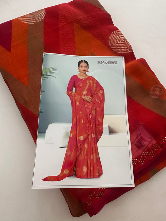 Fancy Brosso  Saree-M28