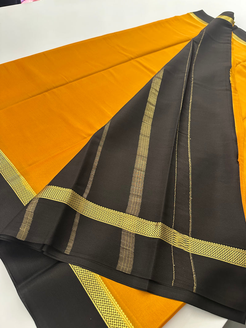 80GSM PURE CRAPE MYSORE SILK SAREE- JU28