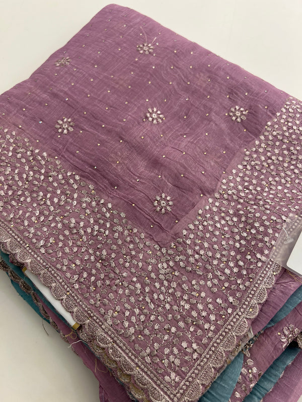 Organza Work Saree-M30