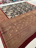 Kalamkari Viscose Designer Rich Weaving Pallu- JU28