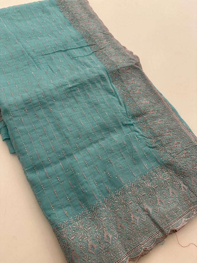 Soft Organza Fancy Saree-J24