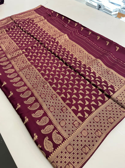 Pure Banarsi Satin Silk