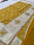 Patola Stone Work Fancy Saree-J30