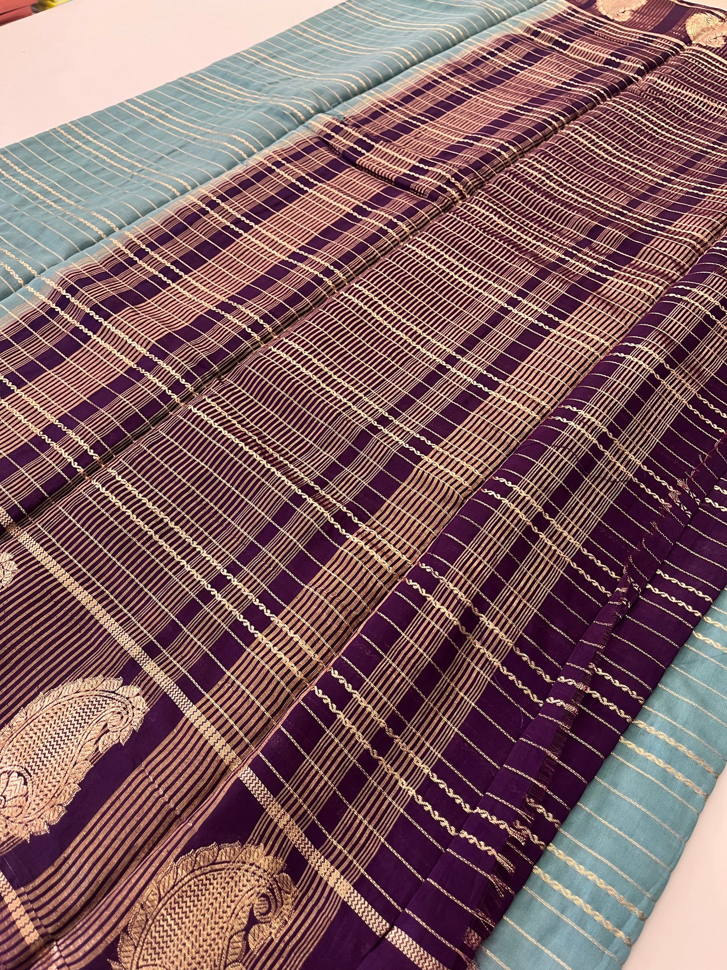 Semi Mysore silk new design