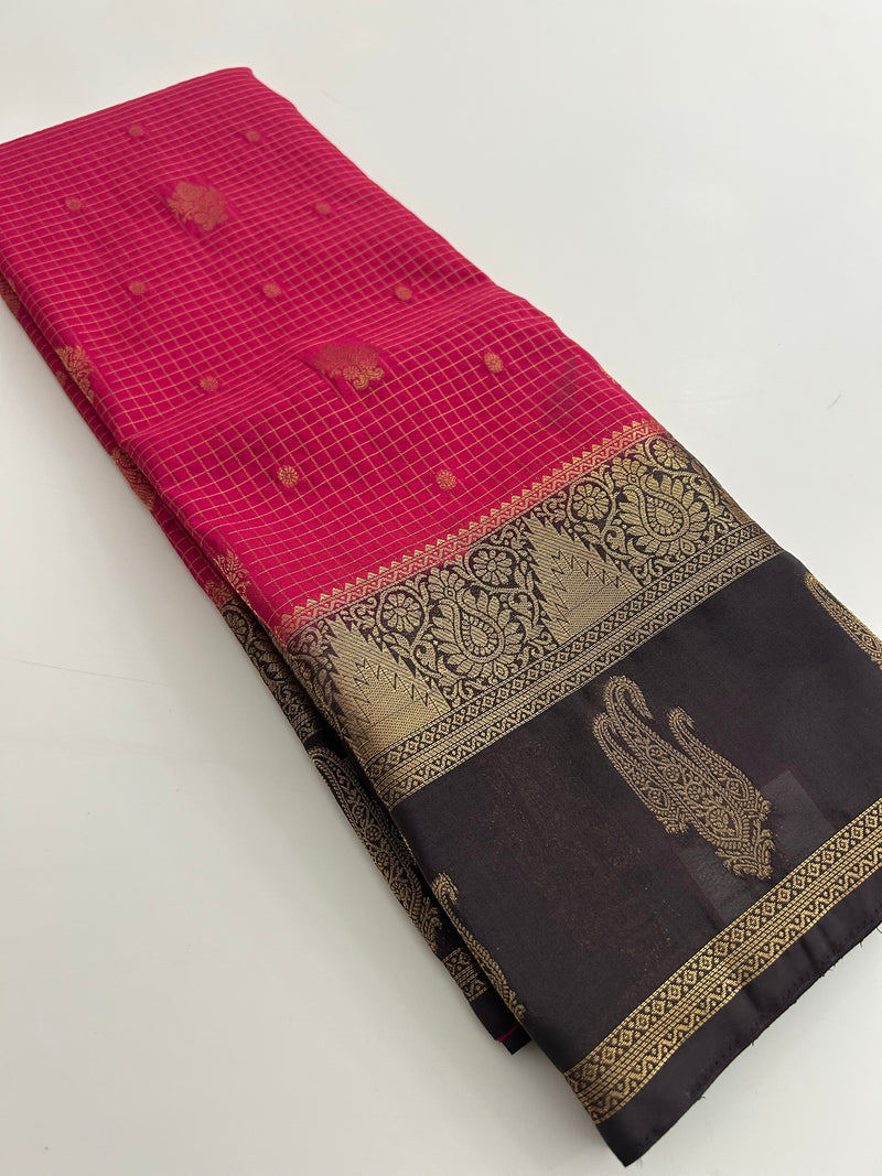 Semi Mysore Silk Saree-JU31