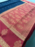 Semi Mysore Crape Silk saree-JU19
