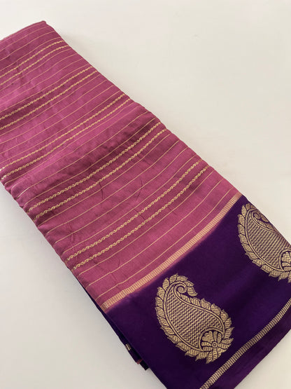 Semi Mysore silk new design
