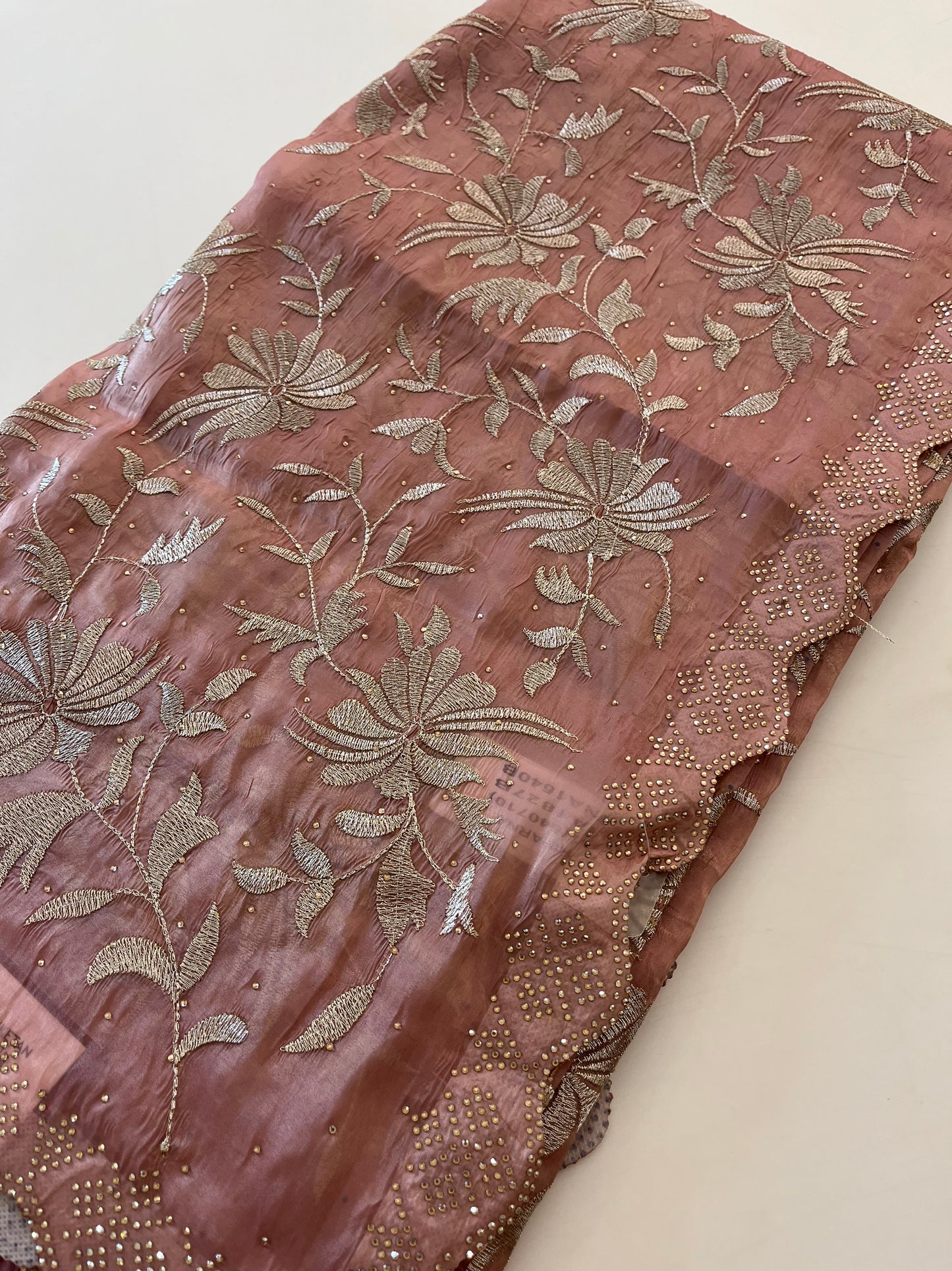 Embroidery work fancy saree