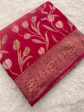 Tulips Linen Premium Saree-M13