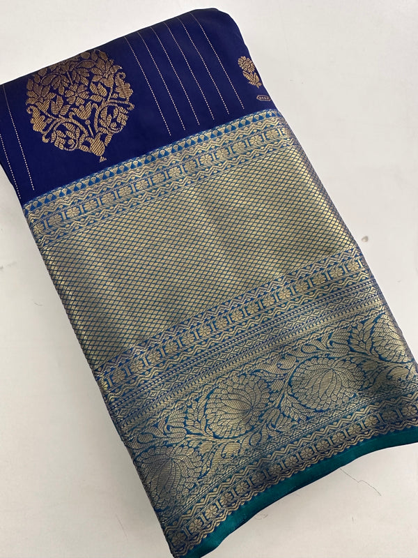 Semi Kanchi Silk Saree-J24