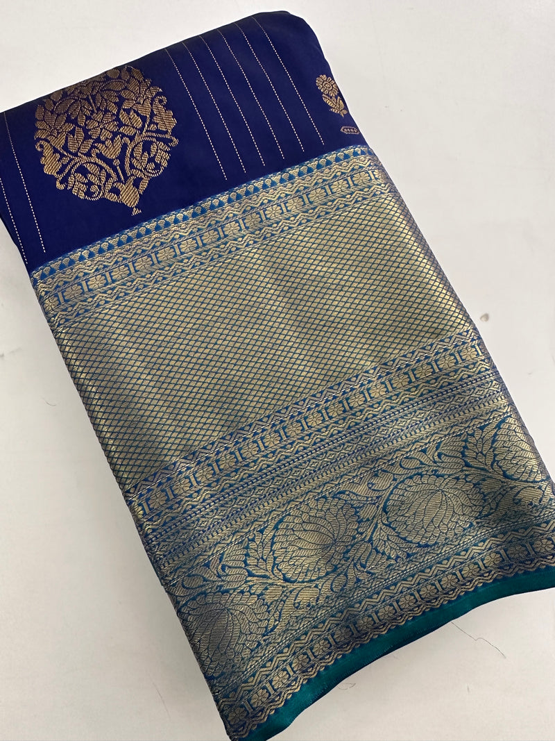 Semi Kanchi Silk Saree-J24