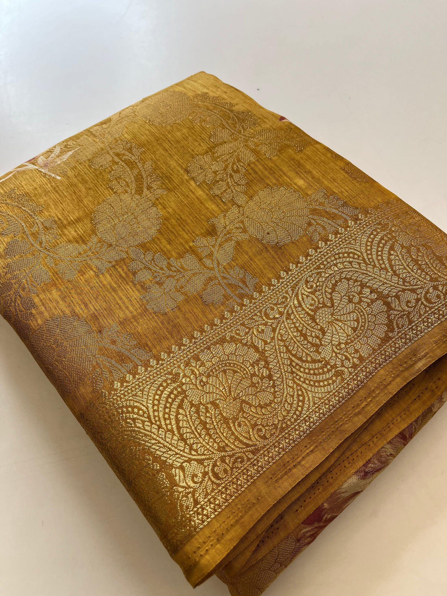 Tussar printed fancy