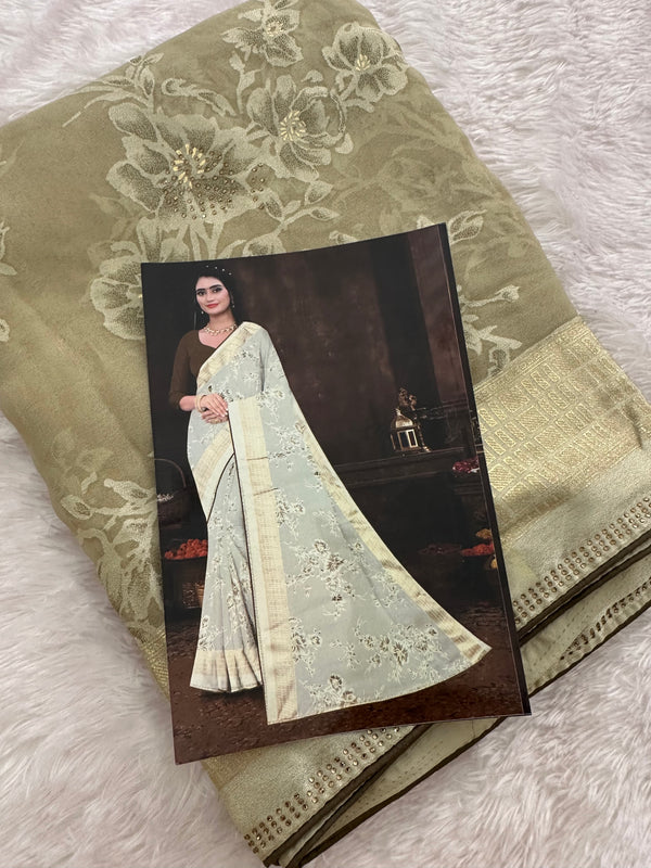 Brosso Fancy Saree New-JU3
