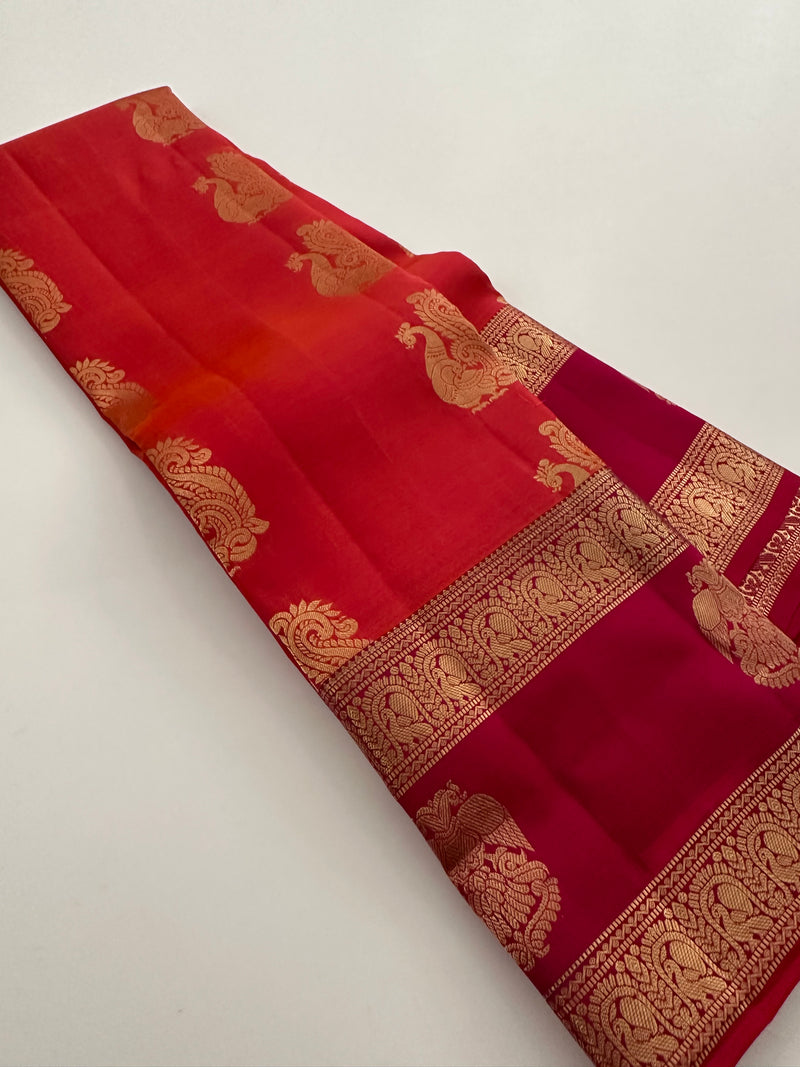 Self Kanchi Silk Sarees🌹-AU14