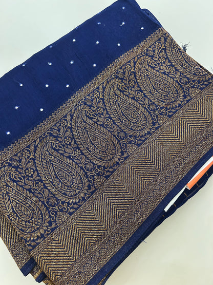 JUTE TUSSAR PREMIUM WITH MIRROR WORK-22