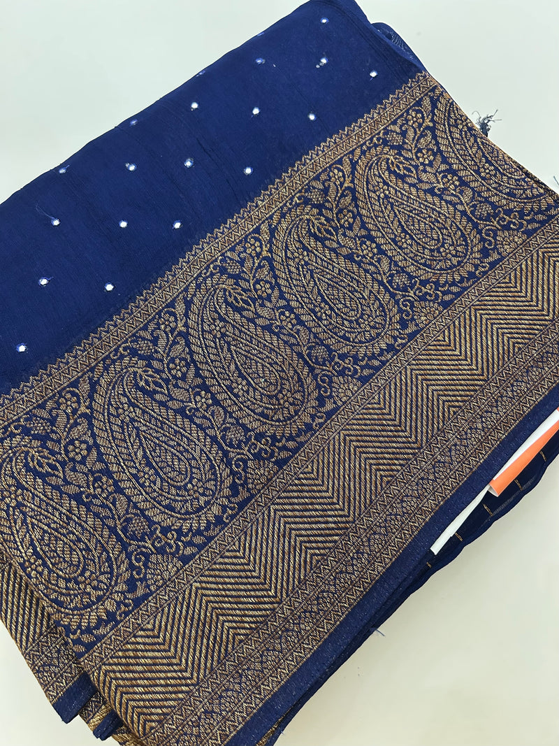 JUTE TUSSAR PREMIUM WITH MIRROR WORK-22