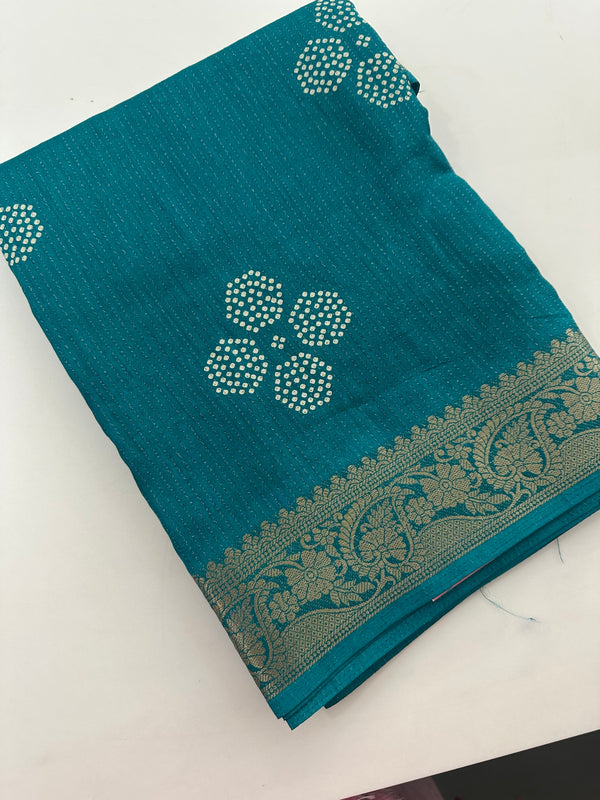 Tussar Chiffons Lines-J13