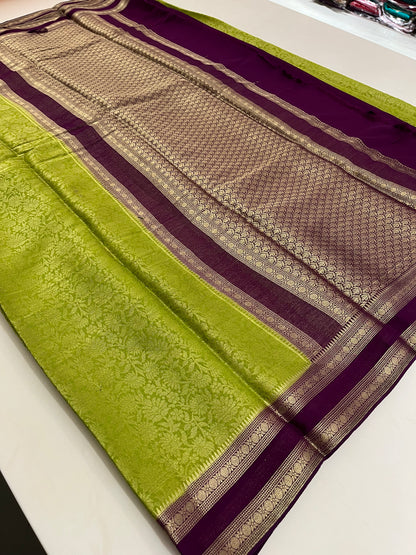 Brocade Banarasi soft silk