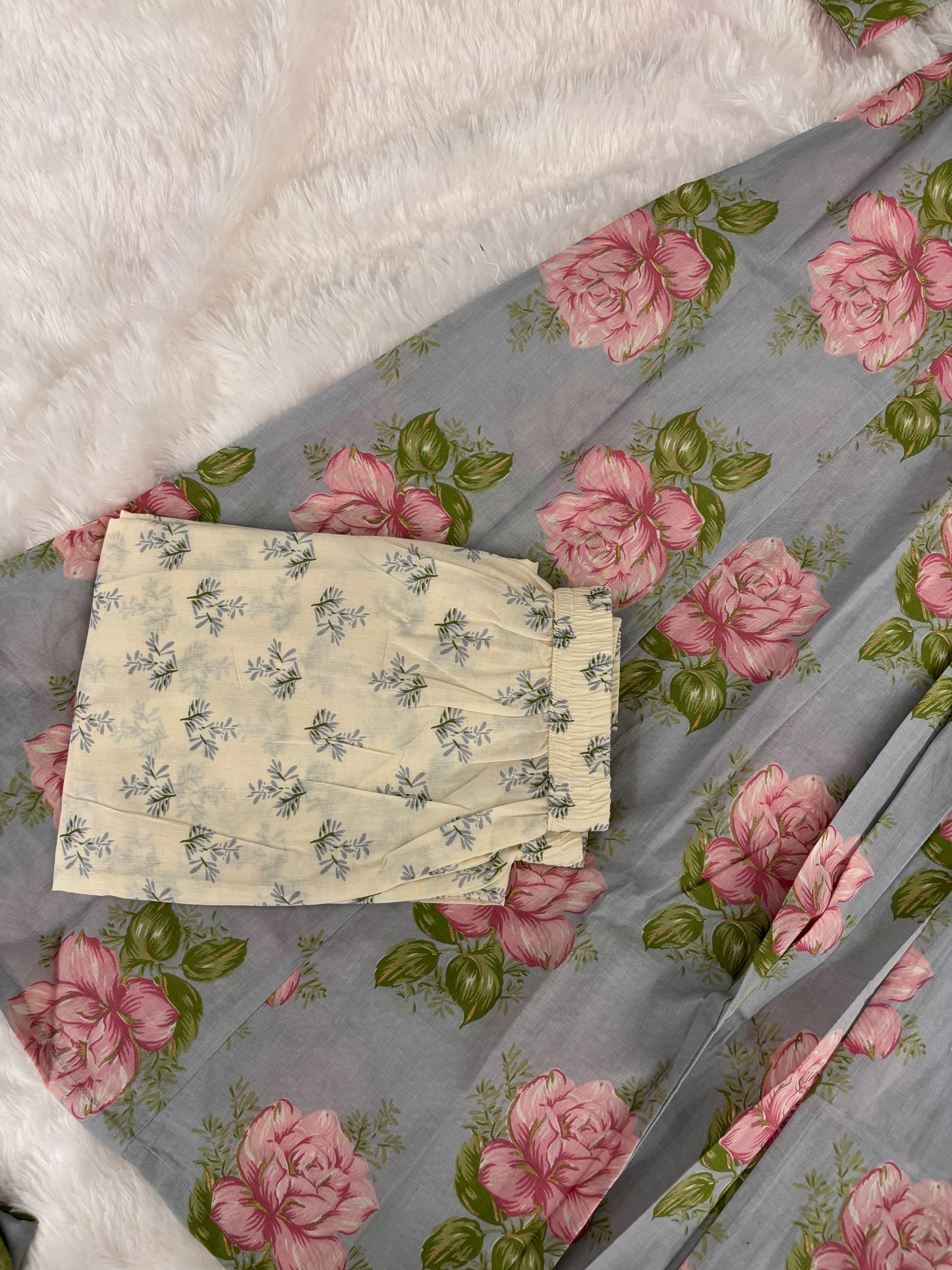 Floral Anarkali Kurti With Plaazo