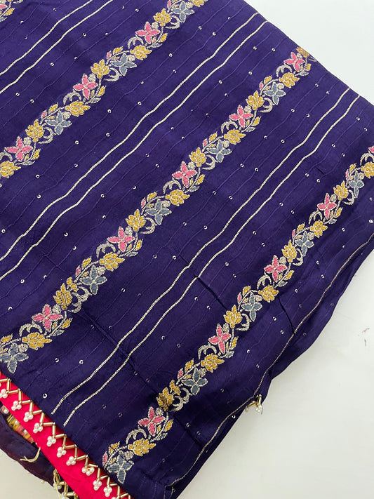 Designer Cut Dana Embroidery Stripes