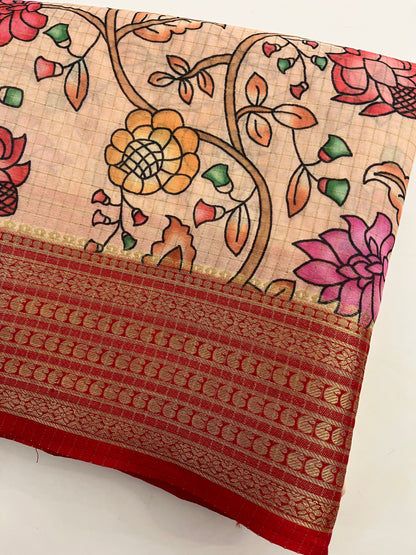 259 FLORAL SEMI  MYSORE SILK