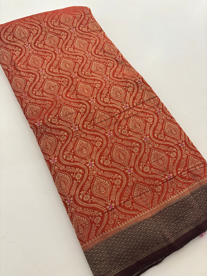 Brocade Crush Crape Georgette-J24