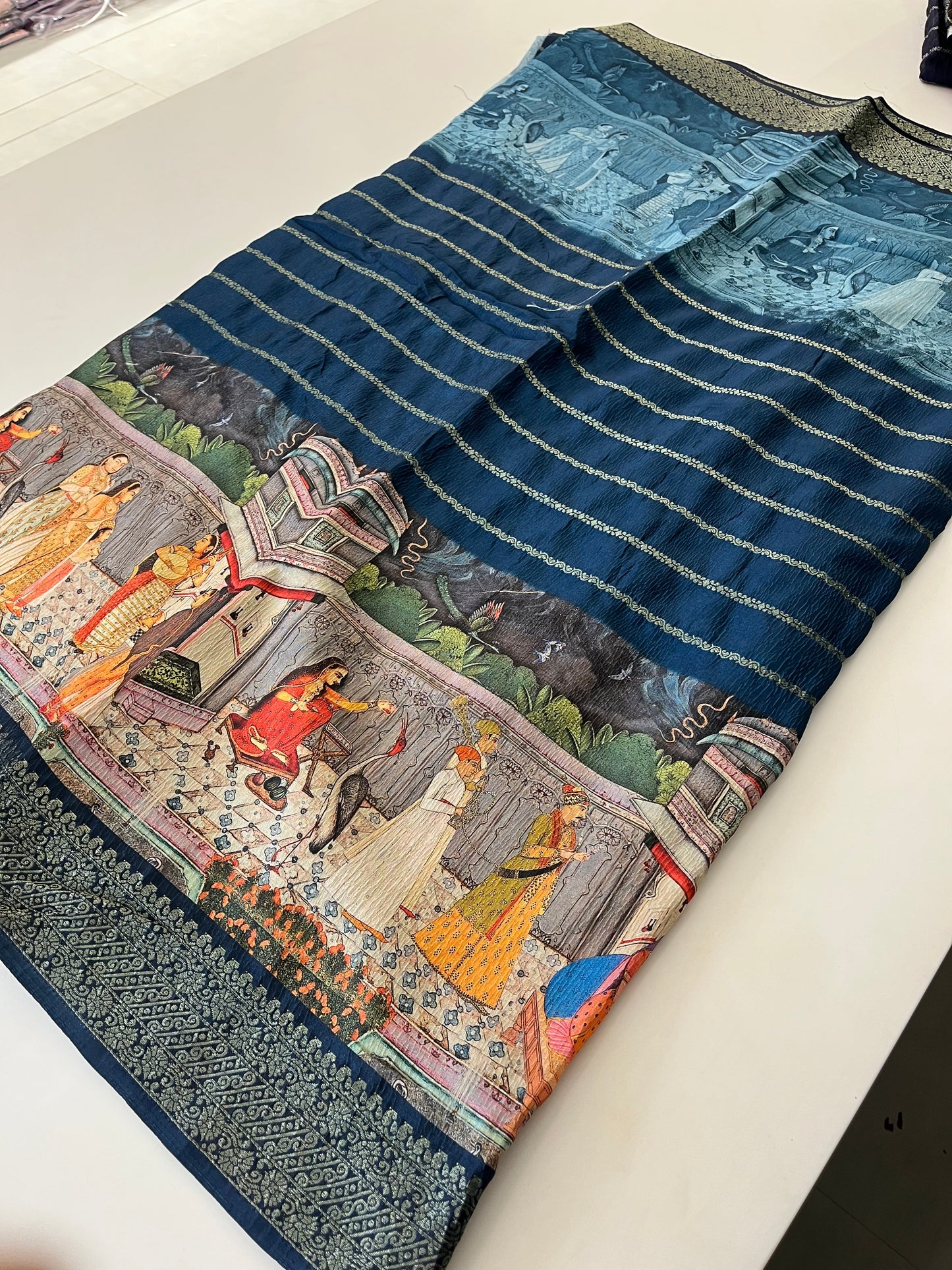 Crush Tussar  Designer