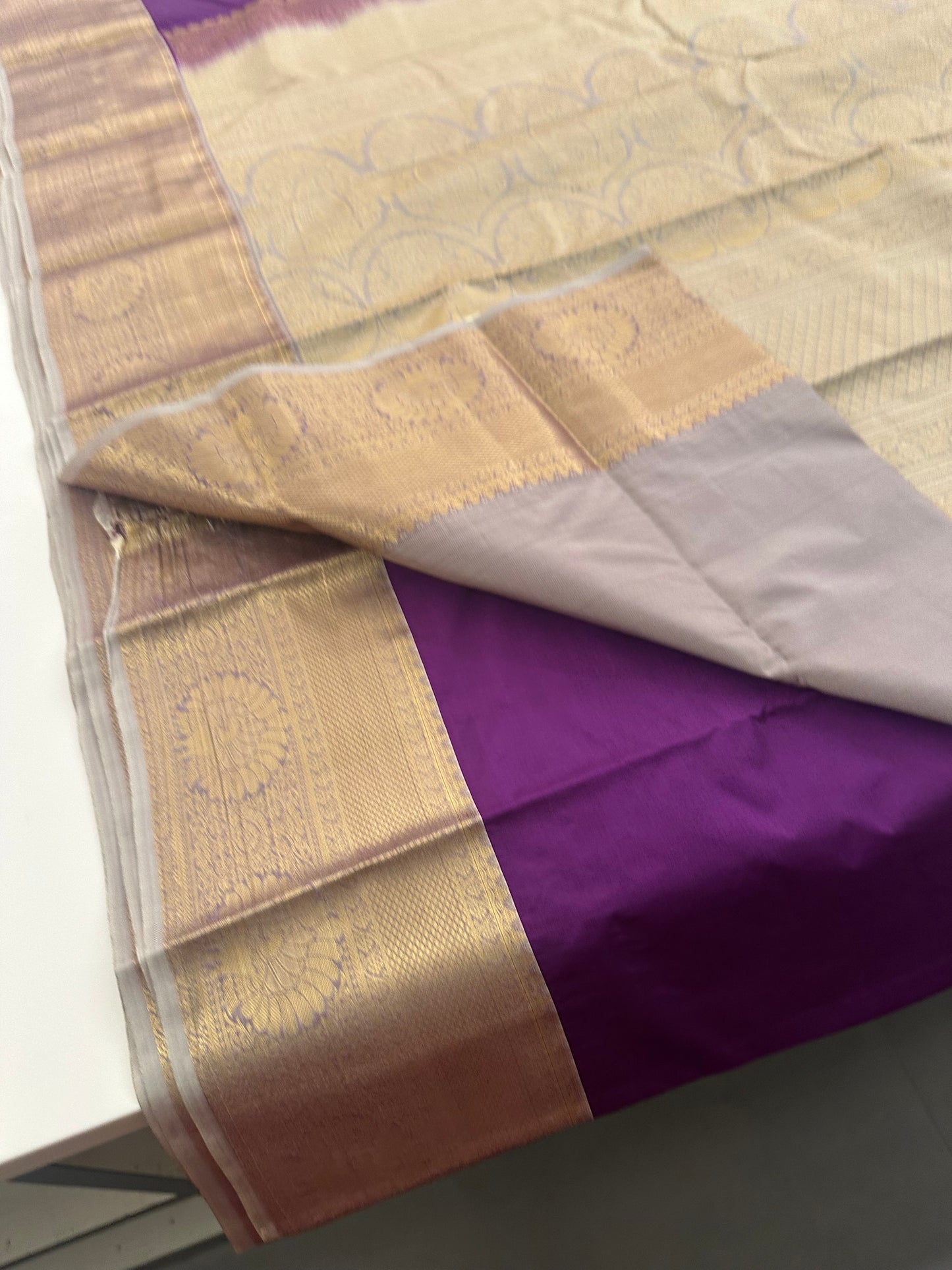 Semi Kanchi Silk Saree-JU16