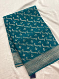 Rust Heritage Linen Designer Saree with Butta Design 🌹-AU2