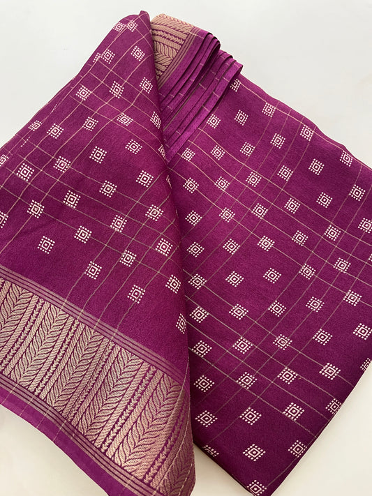 Tussar Chiffon