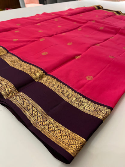 Pure Kanchipuram silk saree with silk mark certified