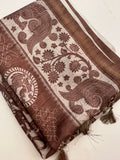 Kalamkari Tussar Printed-M26