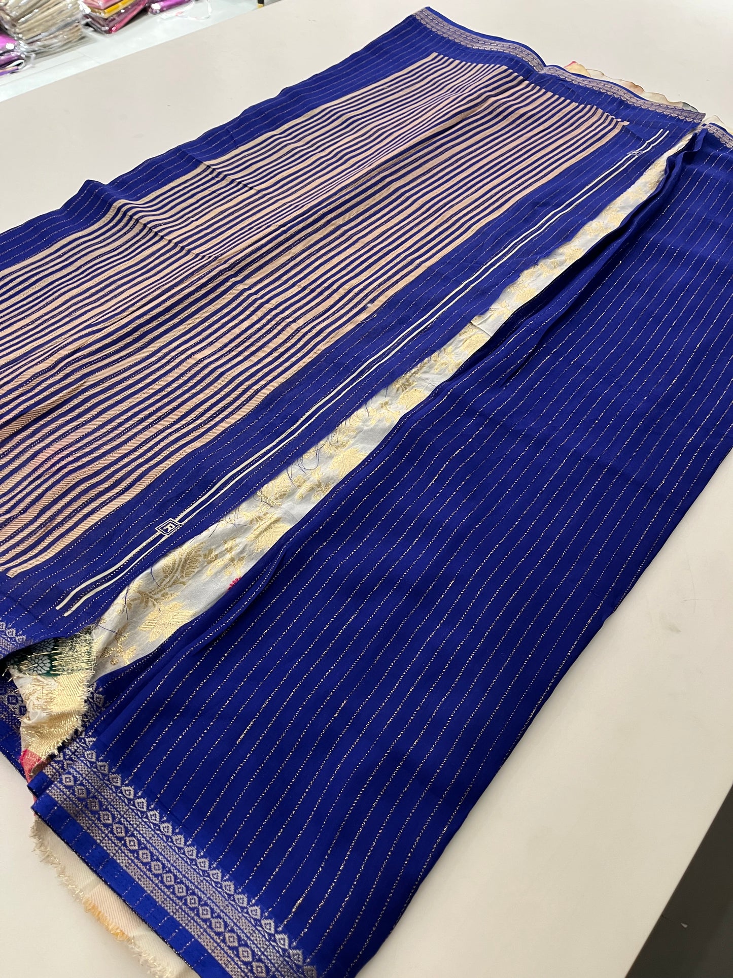 Tussar Zari Lines
