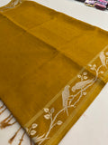 Premium Tussar Work Gold weaving BUTTAS -M25