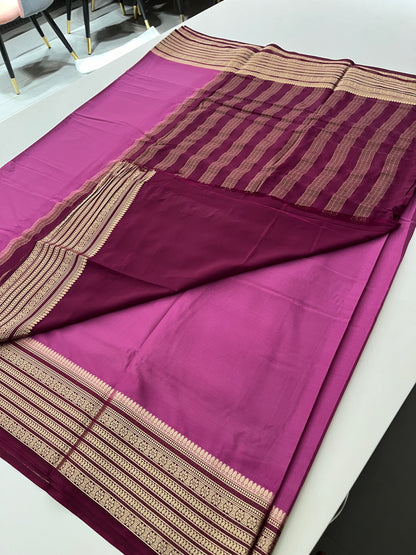 89 PREMIUM SEMI CRAPE MYSORE SILK SAREES