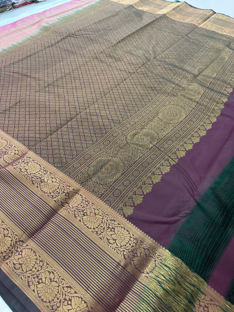 Semi Kanchi Silk Saree-J27