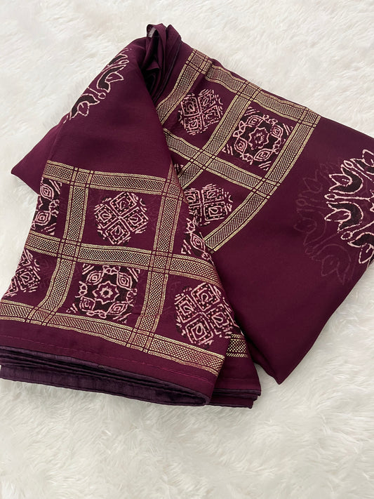 Bandhini Crape Chiffon