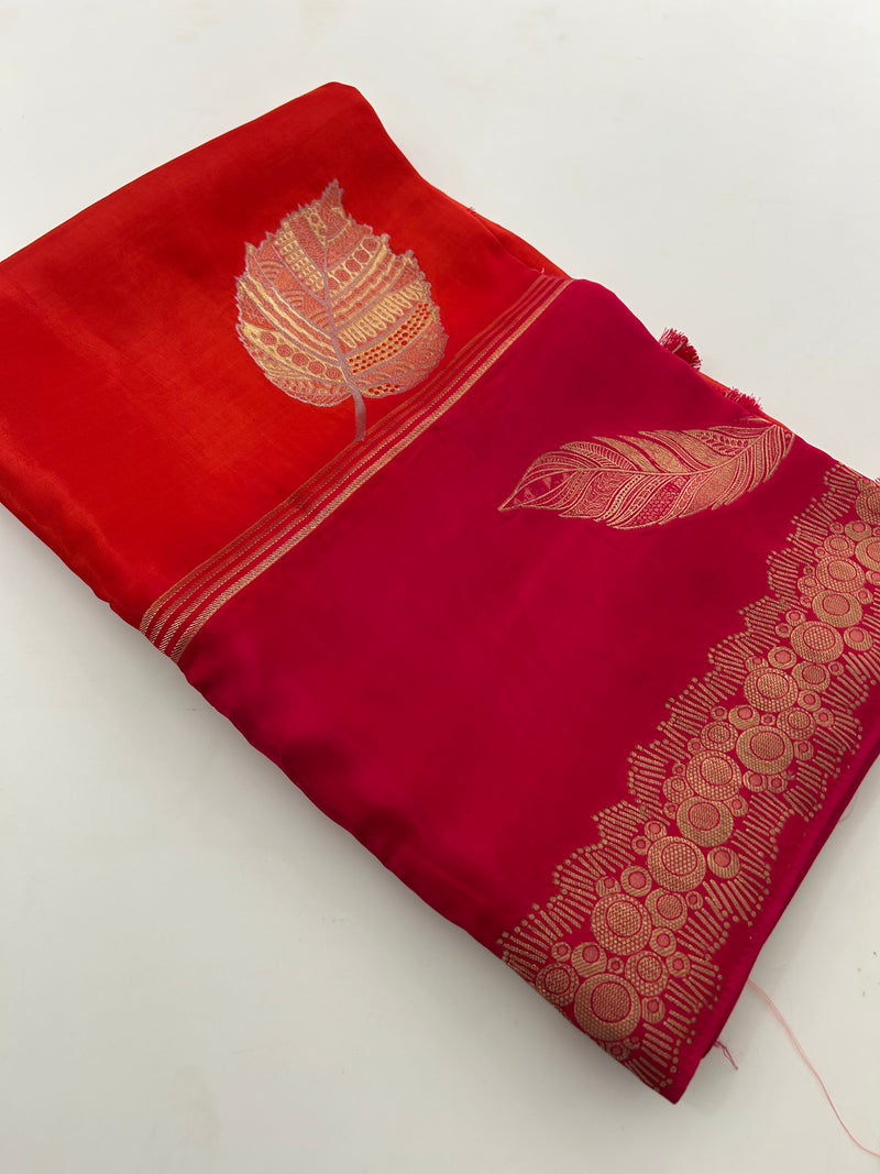Designer Chinnon Faded Saree-M17